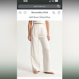 Abercrombie Sloane Tailored pant - cream